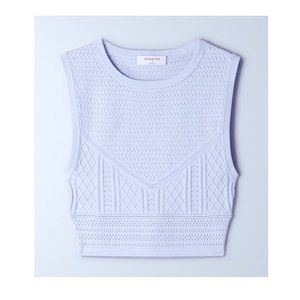 Babaton Pointelle cropped tank NWT